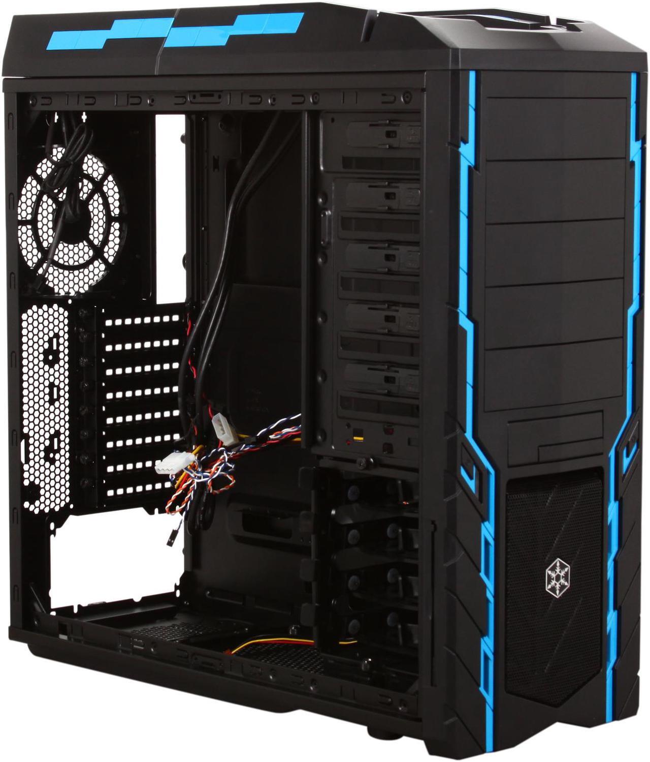 Alt view image 7 of 10 - SilverStone Precision Series PS06B-W Black Plastic & mesh front panel and 0.7mm steel body ATX Mid Tower Computer Case