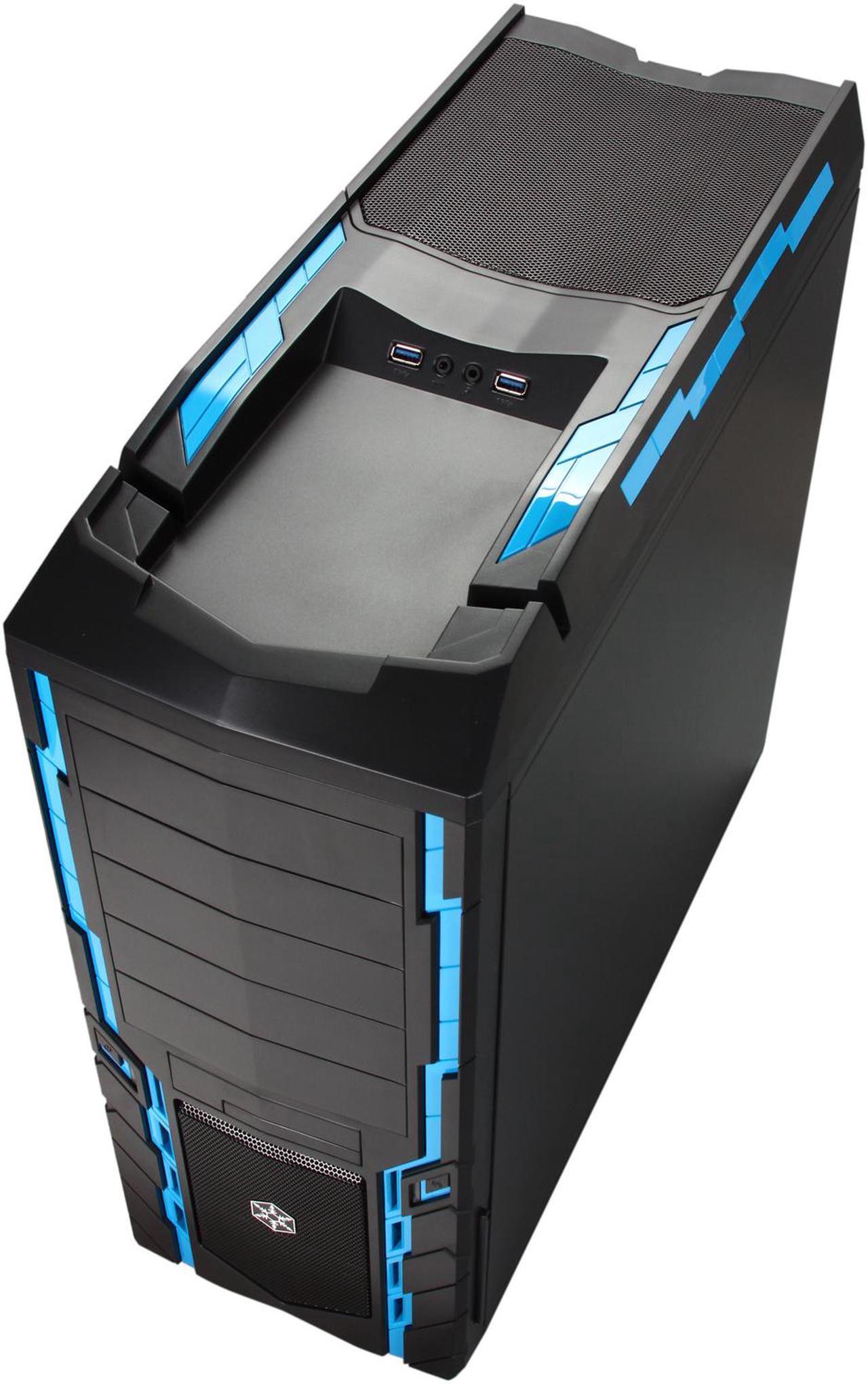 Alt view image 9 of 10 - SilverStone Precision Series PS06B-W Black Plastic & mesh front panel and 0.7mm steel body ATX Mid Tower Computer Case