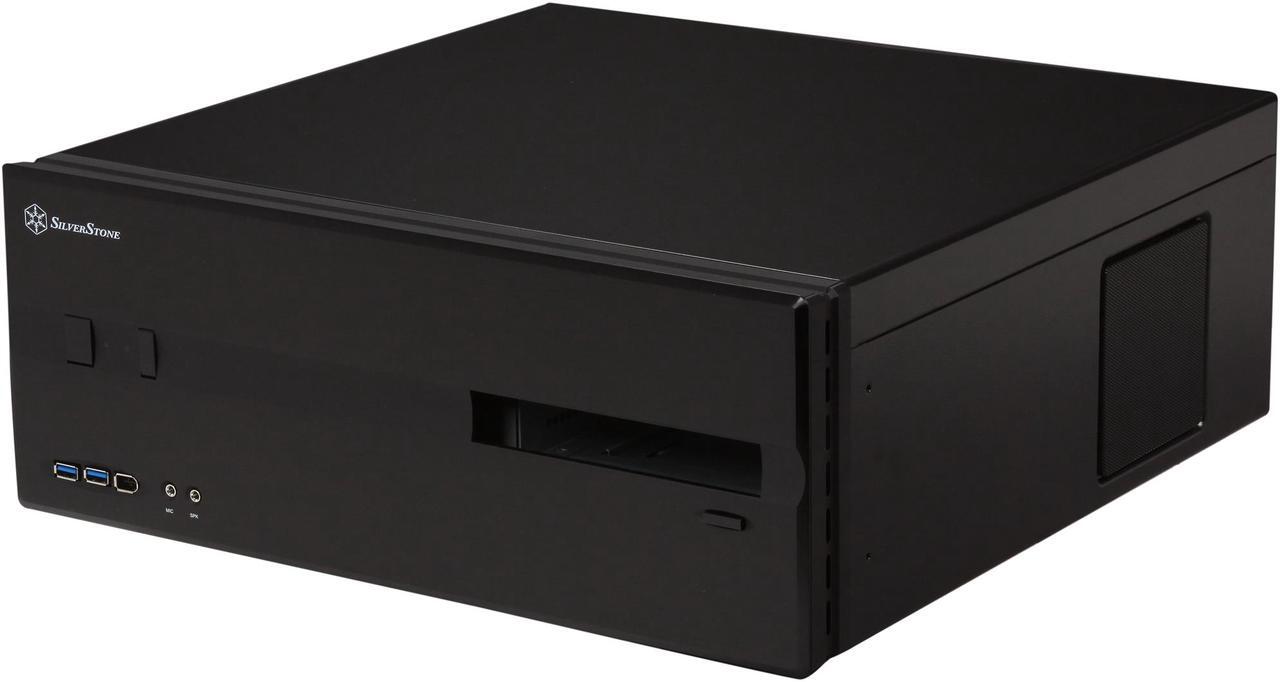 Main image of SILVERSTONE Black Aluminum / Steel Lascala Series SST-LC10B-E-USB3.0 ATX Media Center / HTPC Case