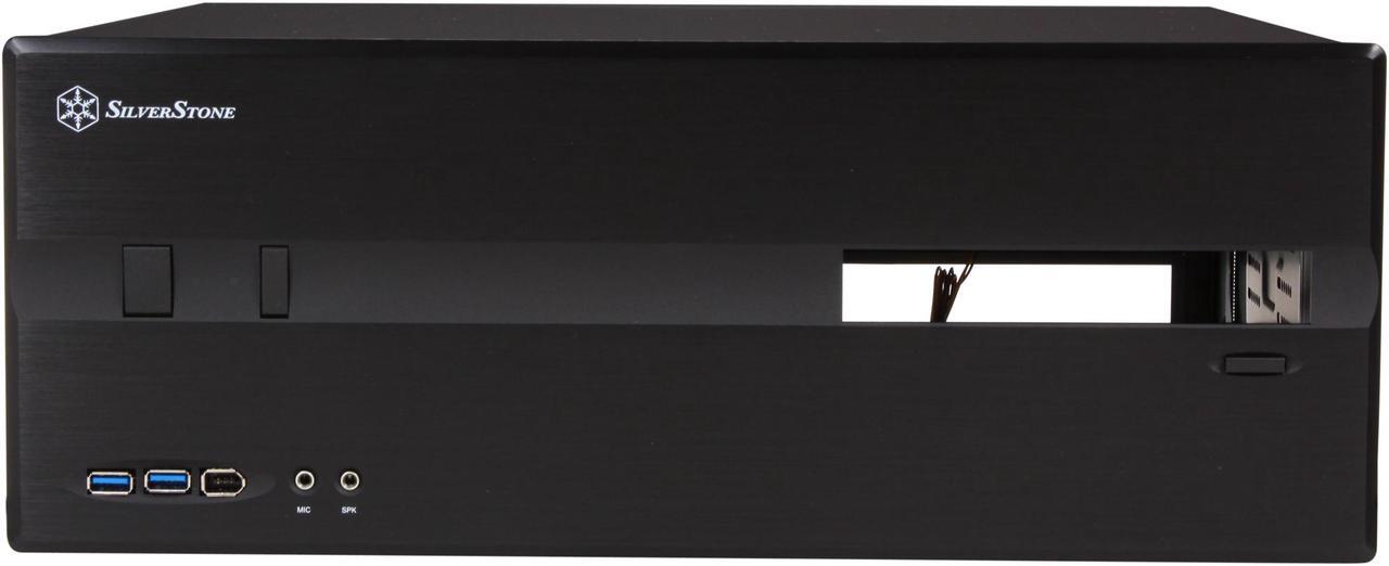 Alt view image 2 of 7 - SILVERSTONE Black Aluminum / Steel Lascala Series SST-LC10B-E-USB3.0 ATX Media Center / HTPC Case