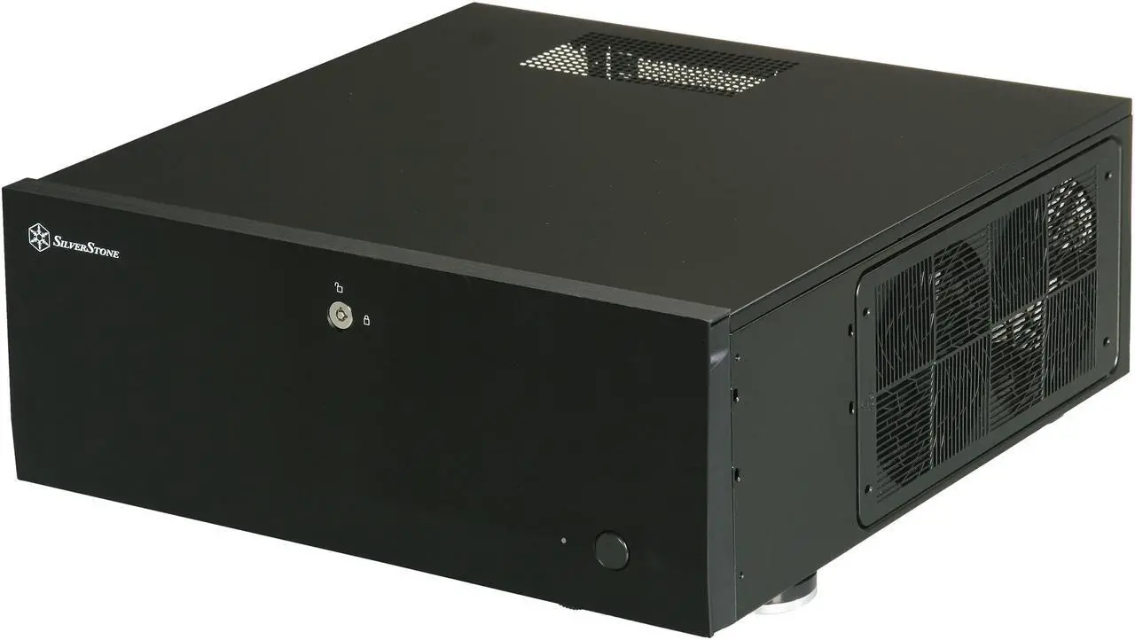 Main image of SILVERSTONE Black Aluminum / Steel Grandia Series SST-GD07B ATX Media Center / HTPC Case