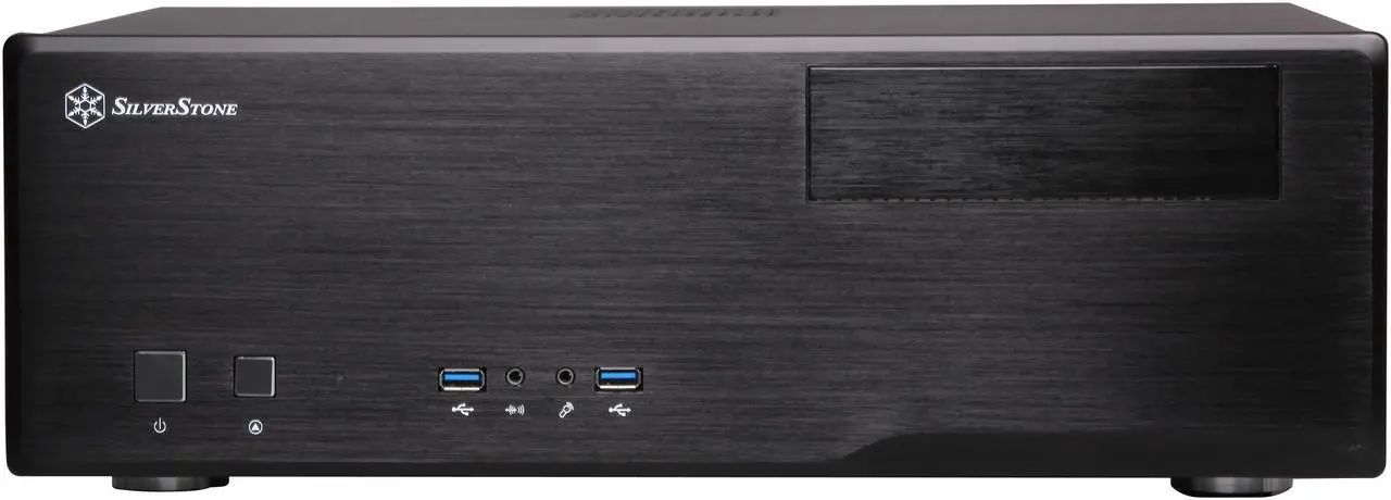 Silverstone sst-gd05b grandia | usb 3. 0 | micro-atx mini-itx | htpc desktop ohišje 2 Silverstone sst-gd05b grandia sprednja stran ohišja z usb 3. 0 priključki