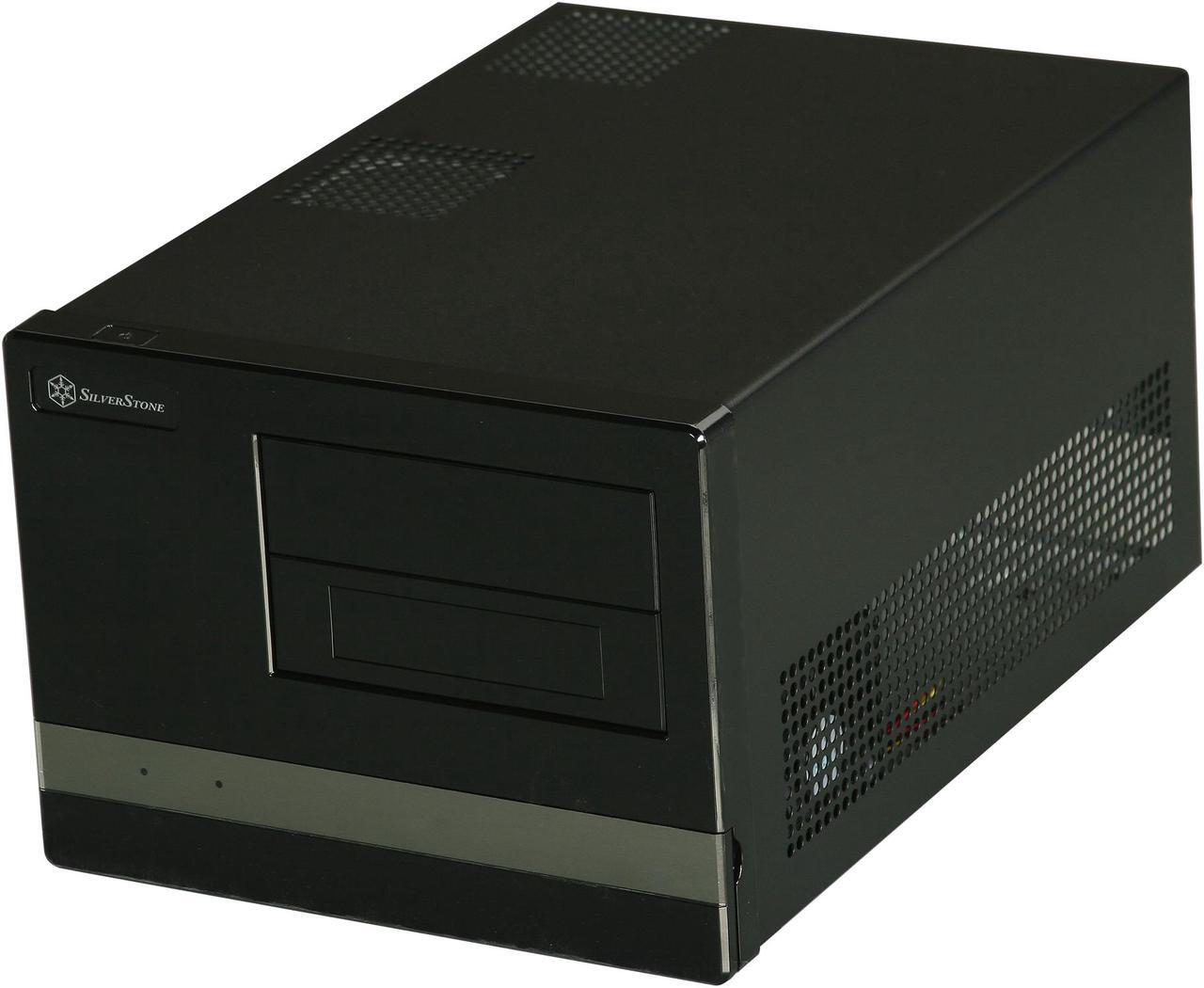 Main image of SilverStone Sugo Series SG02B-F-USB3.0 ABS / SECC Steel MicroATX Desktop Computer Case with 2 x USB3.0 ports (Black)