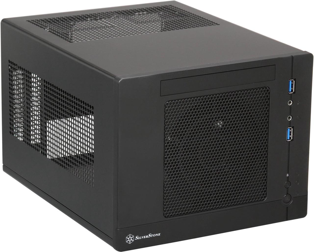 Main image of SilverStone Sugo Series SG05BB-LITE Black SECC / Plastic Mini-ITX Desktop Computer Case with 2 x USB3.0 ports (Black)