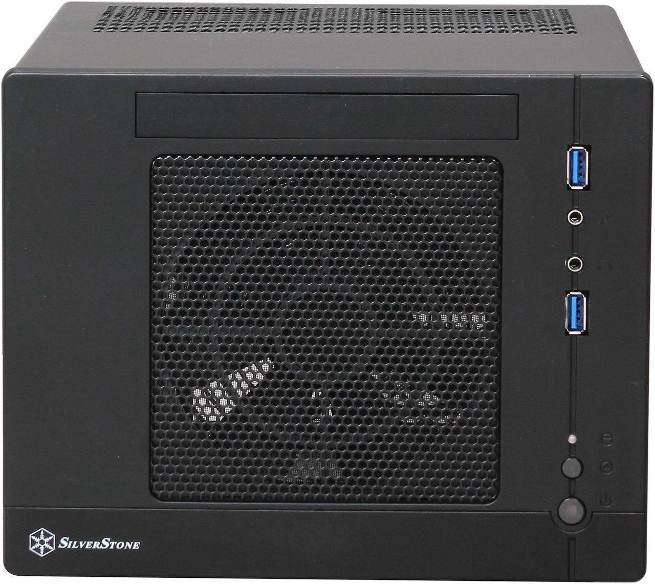 Alt view image 2 of 10 - SilverStone Sugo Series SG05BB-LITE Black SECC / Plastic Mini-ITX Desktop Computer Case with 2 x USB3.0 ports (Black)
