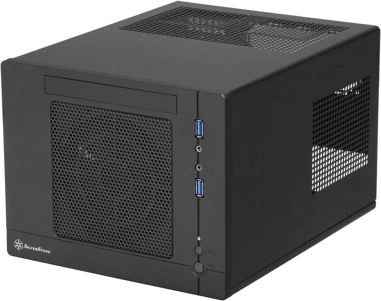 Alt view image 3 of 10 - SilverStone Sugo Series SG05BB-LITE Black SECC / Plastic Mini-ITX Desktop Computer Case with 2 x USB3.0 ports (Black)