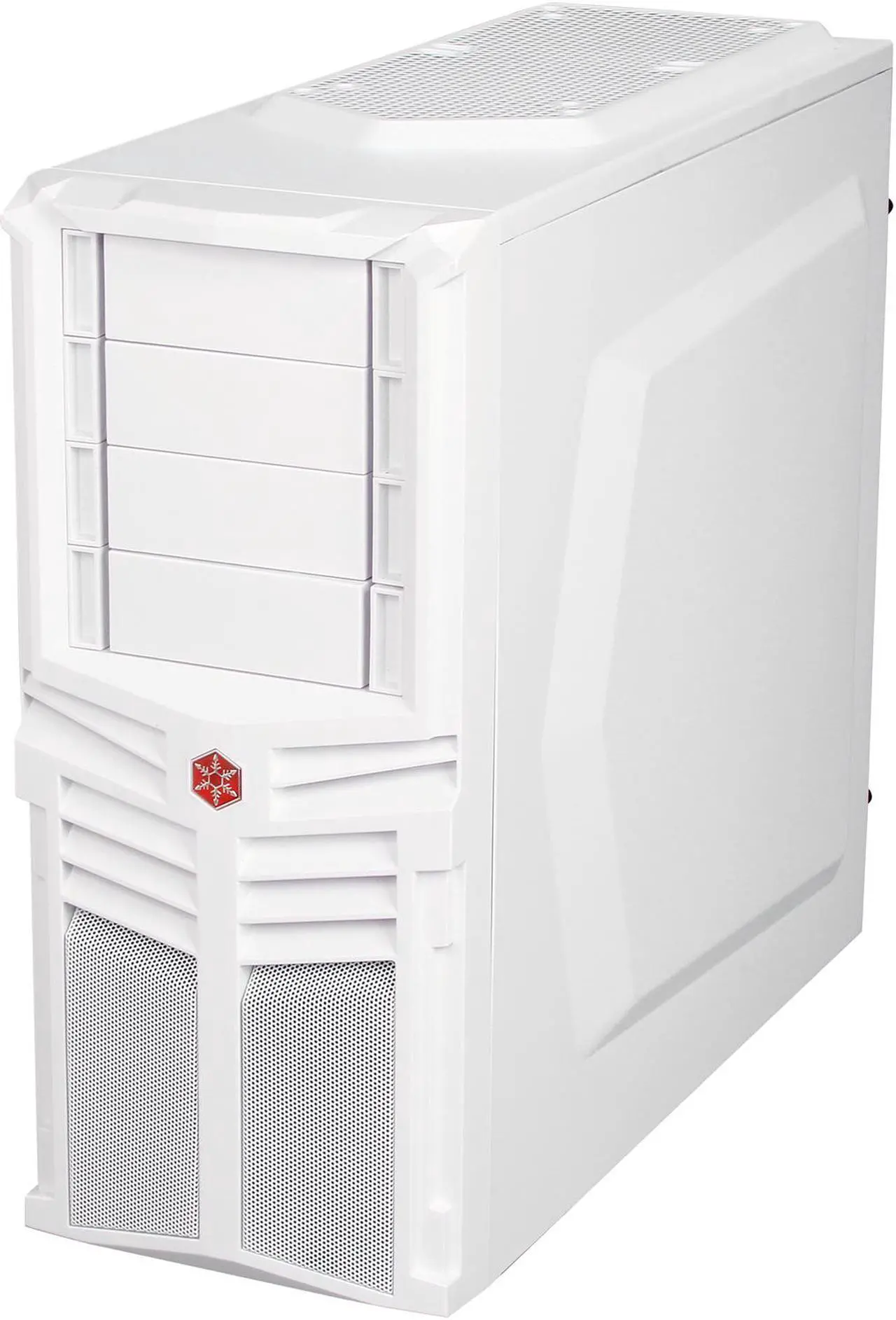 Alt view image 3 of 9 - SilverStone Redline series RL04W White High-strength plastic and meshed front panel ATX Mid Tower Computer Case