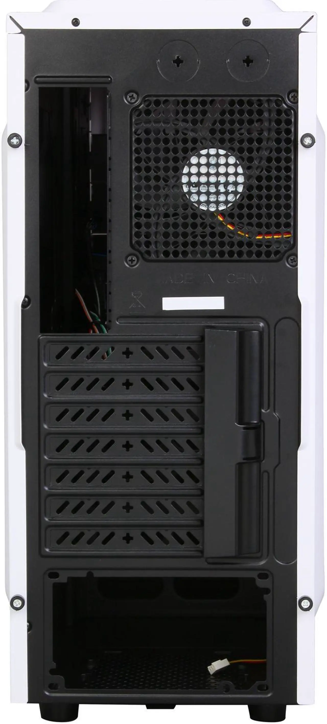 Alt view image 7 of 9 - SilverStone Redline series RL04W White High-strength plastic and meshed front panel ATX Mid Tower Computer Case
