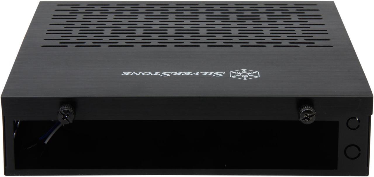 Alt view image 4 of 6 - SILVERSTONE Black Aluminum / Steel PT13B Mini ITX Media Center / HTPC Case