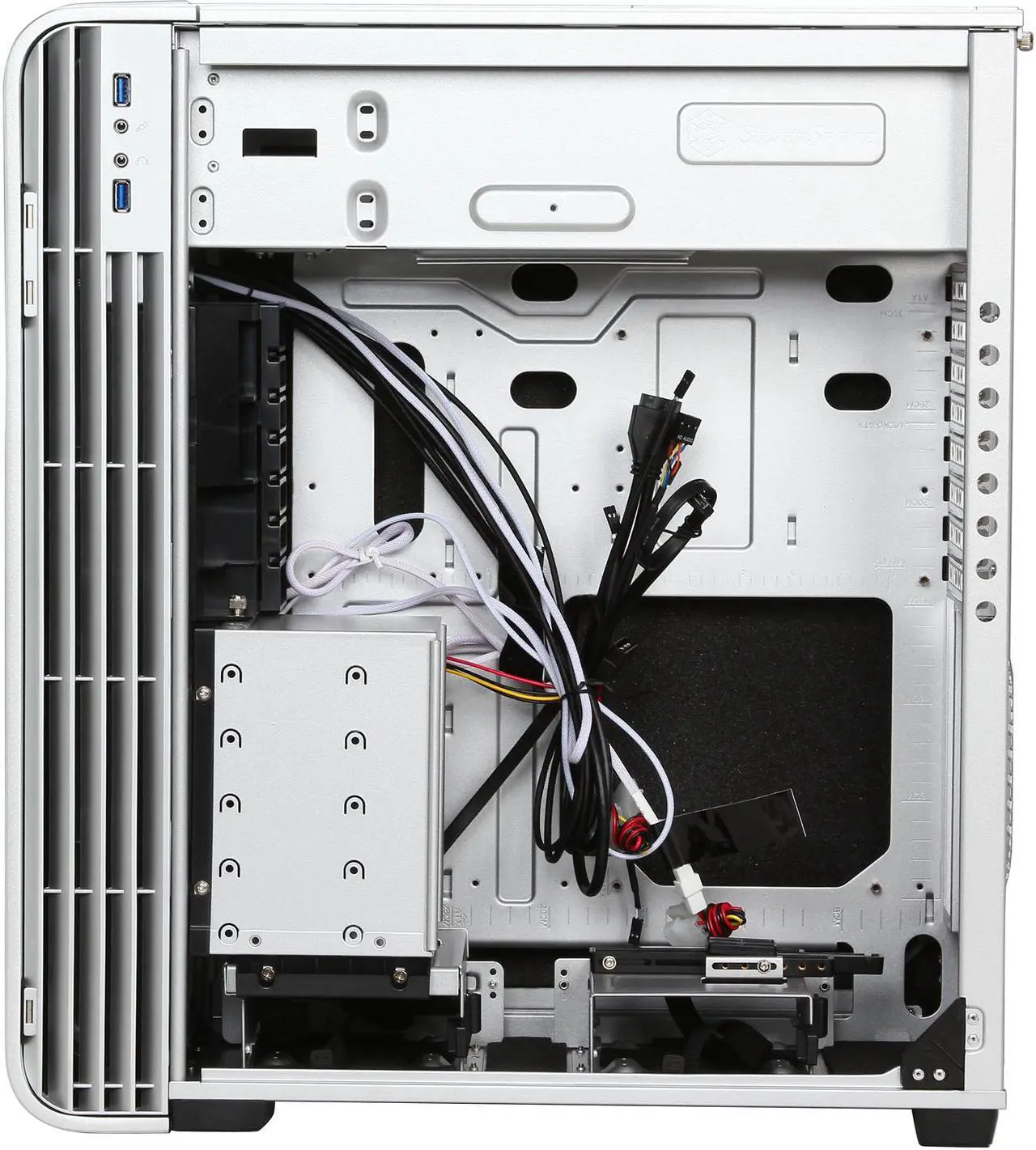 Alt view image 6 of 9 - SilverStone FT04S-W Silver Extended ATX Aluminum Full Tower Case with Window Side Panel