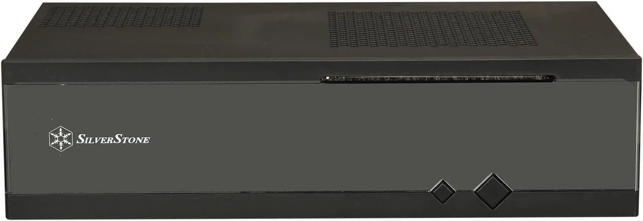 Alt view image 2 of 8 - SILVERSTONE Milo series ML05B Black Acrylic Front Panel, 0.8mm SECC body Mini-ITX Media Center / HTPC Case