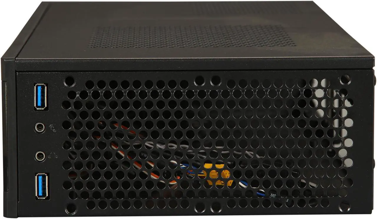 Alt view image 5 of 8 - SILVERSTONE Milo series ML05B Black Acrylic Front Panel, 0.8mm SECC body Mini-ITX Media Center / HTPC Case