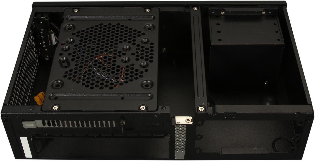 Alt view image 6 of 8 - SILVERSTONE Milo series ML05B Black Acrylic Front Panel, 0.8mm SECC body Mini-ITX Media Center / HTPC Case