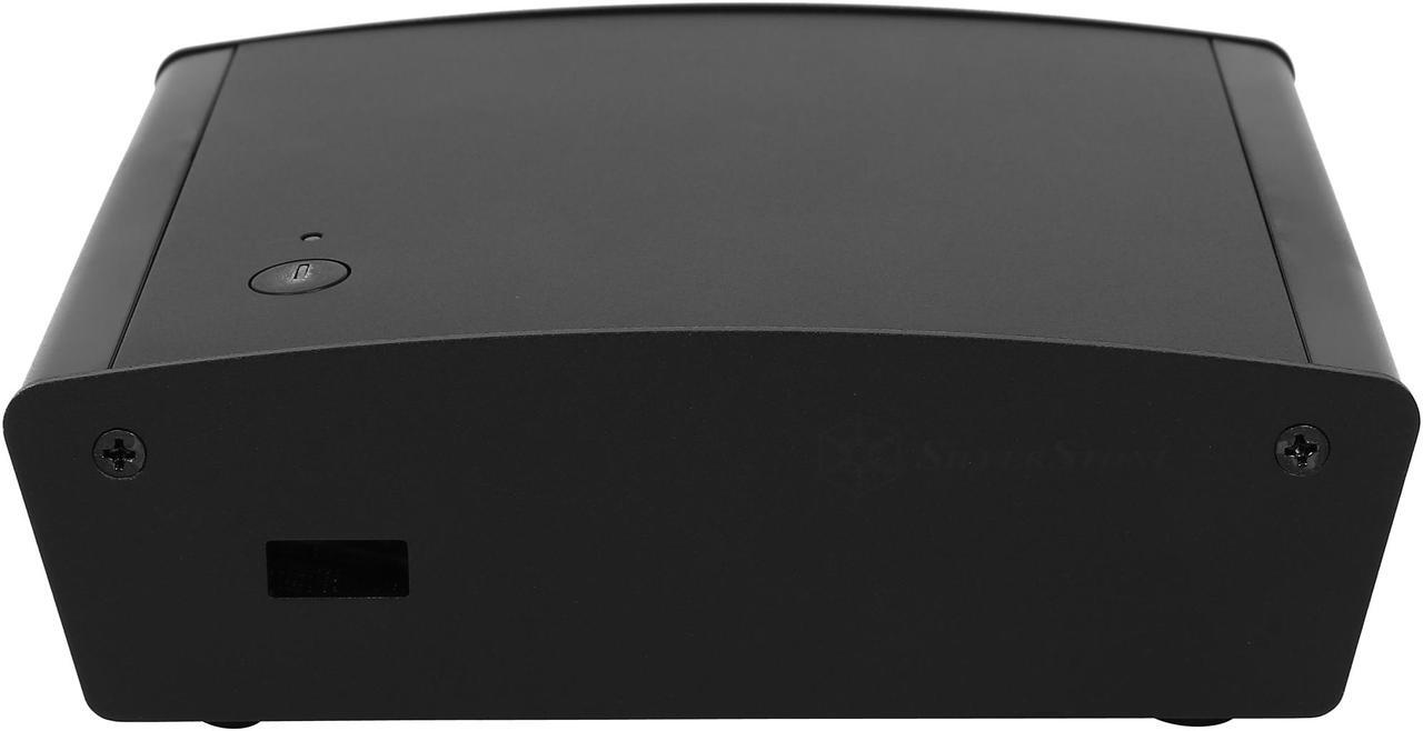 Alt view image 2 of 6 - SilverStone PT15B-H1D2 Black Aluminum / Plastic Computer Case with 1x HDMI and 2x Display Ports