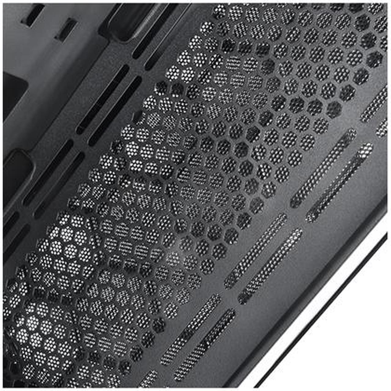 Alt view image 6 of 10 - SilverStone Precision Series PS15 SST-PS15B-G Black Steel / Plastic / Tempered Glass Micro ATX Tower Computer Case