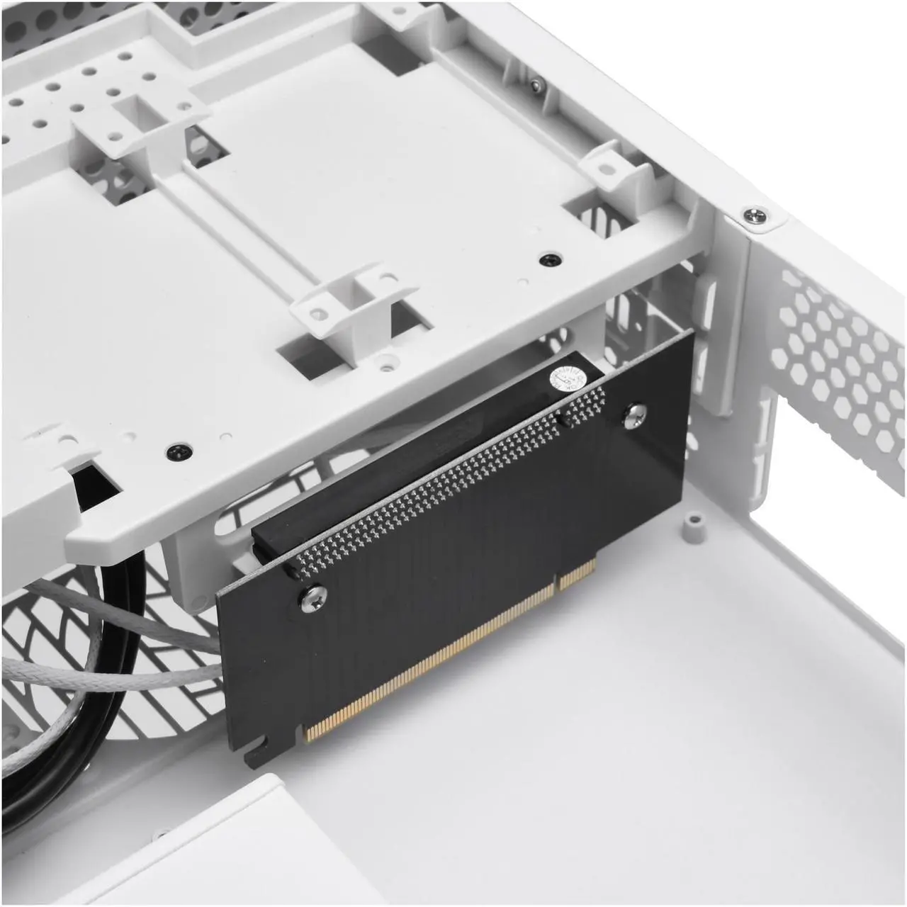 Alt view image 5 of 6 - SilverStone RVZ03-ARGB SST-RVZ03W-ARGB White Steel / Plastic Mini-ITX Slim Computer Case