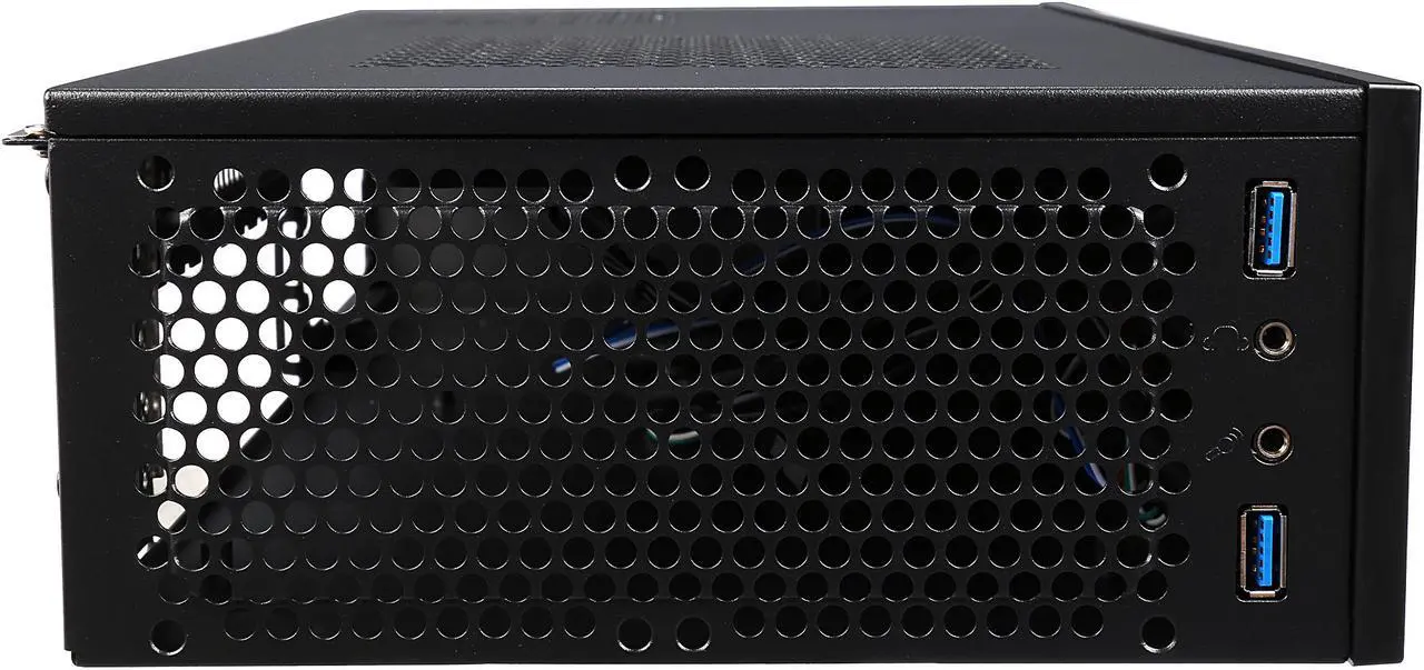 Alt view image 5 of 10 - SilverStone Milo Series SST-ML09B Black Acrylic and plastic front panel, 0.8mm steel body Mini-ITX Computer Case