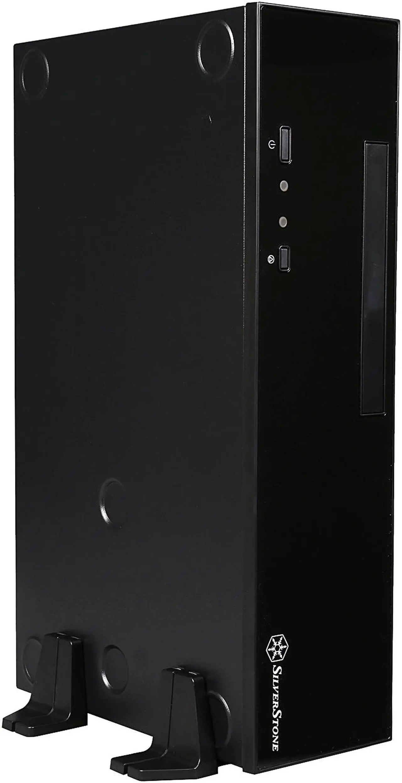 Alt view image 10 of 10 - SilverStone Milo Series SST-ML09B Black Acrylic and plastic front panel, 0.8mm steel body Mini-ITX Computer Case