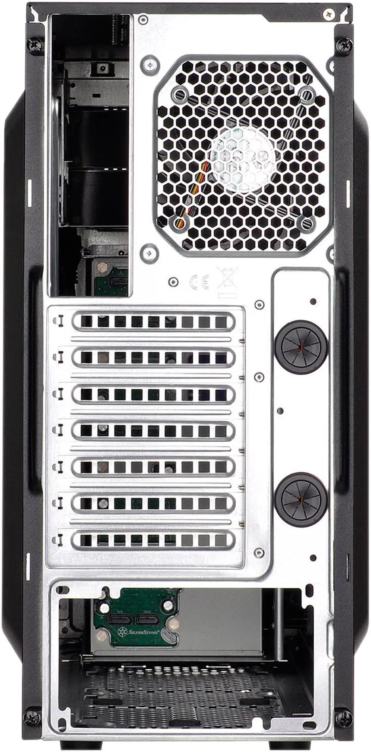 Alt view image 10 of 20 - SilverStone Case Storage Series SST-CS380 Black Plastic front door, steel body ATX Mid Tower Computer Case Standard PS2(ATX) Power Supply