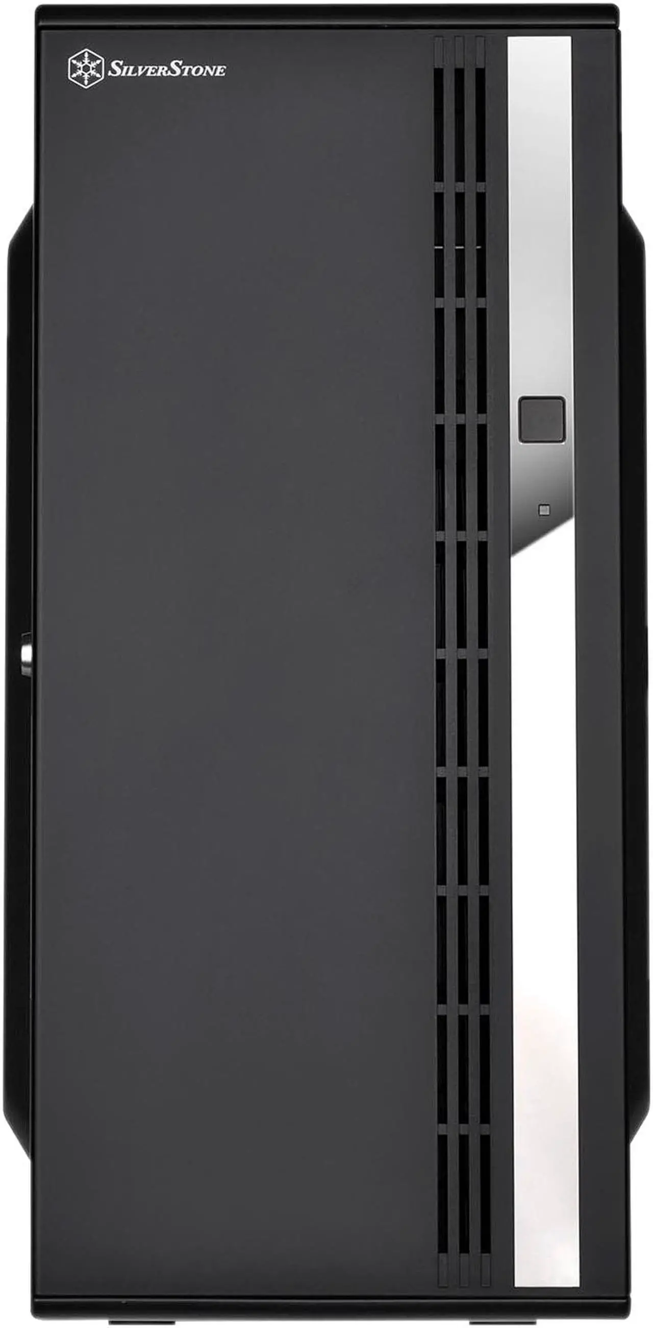 Alt view image 2 of 20 - SilverStone Case Storage Series SST-CS380 Black Plastic front door, steel body ATX Mid Tower Computer Case Standard PS2(ATX) Power Supply