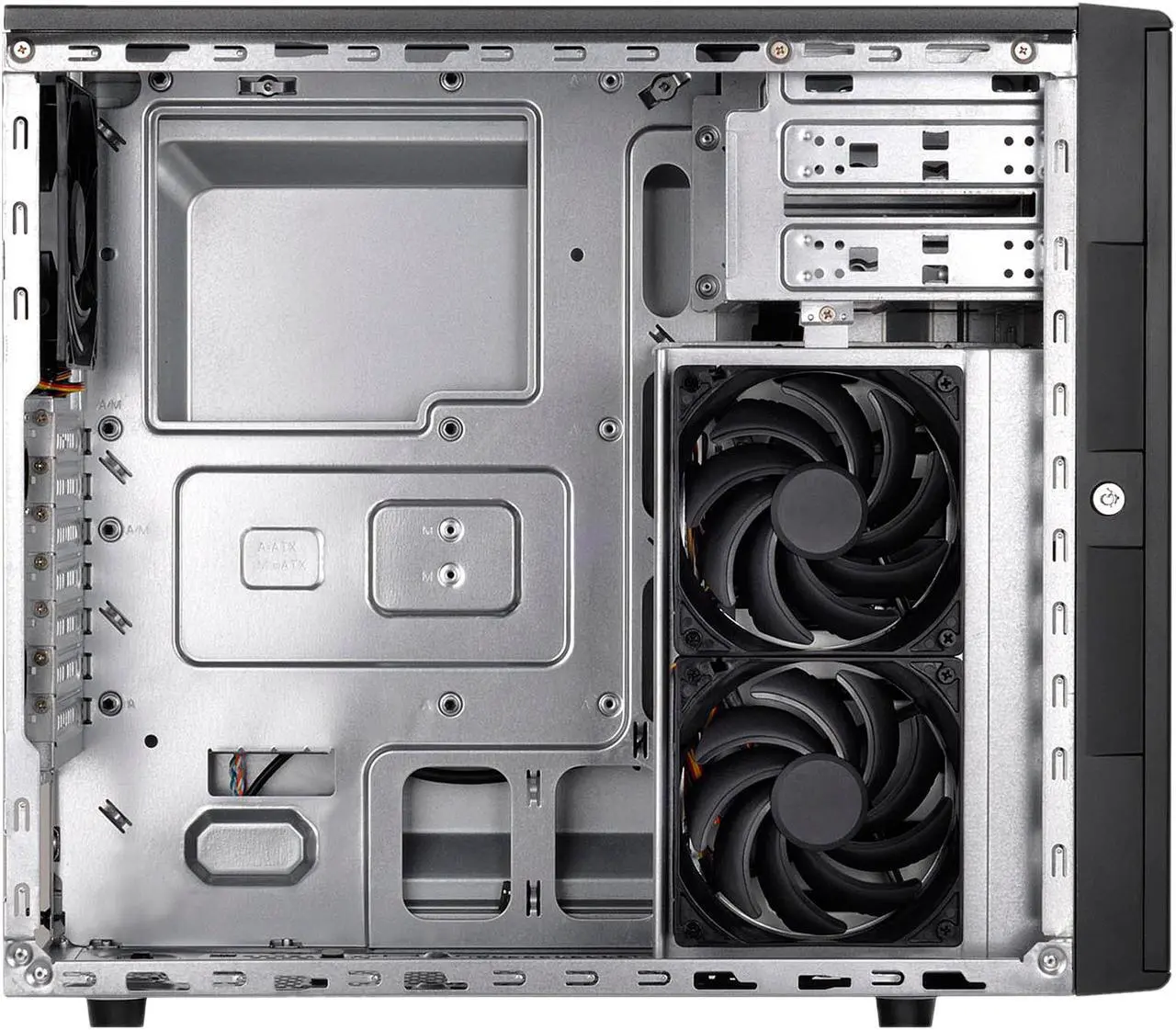 Alt view image 8 of 20 - SilverStone Case Storage Series SST-CS380 Black Plastic front door, steel body ATX Mid Tower Computer Case Standard PS2(ATX) Power Supply
