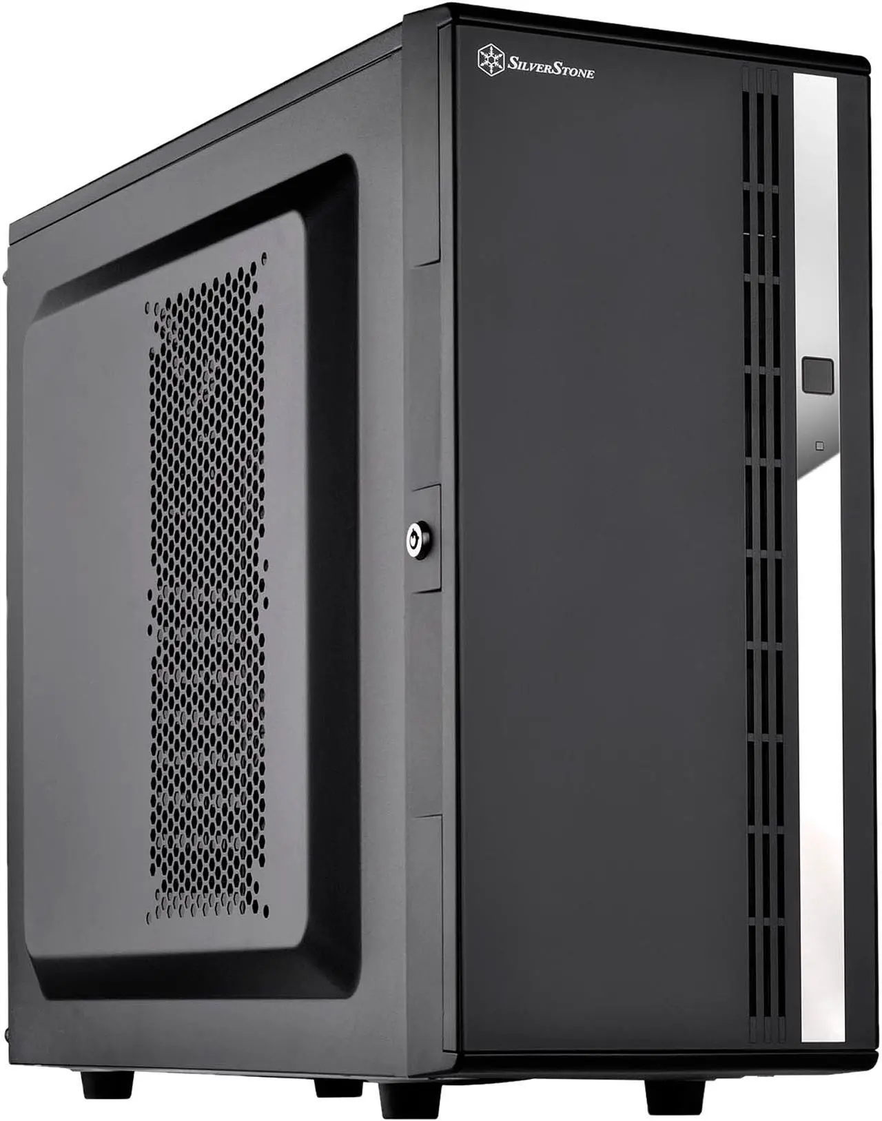 Main image of SilverStone Case Storage Series SST-CS380 Black Plastic front door, steel body ATX Mid Tower Computer Case Standard PS2(ATX) Power Supply