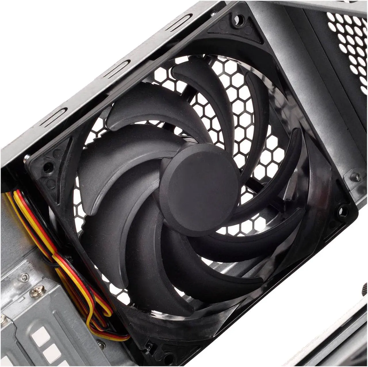 Alt view image 13 of 20 - SilverStone Case Storage Series SST-CS380 Black Plastic front door, steel body ATX Mid Tower Computer Case Standard PS2(ATX) Power Supply
