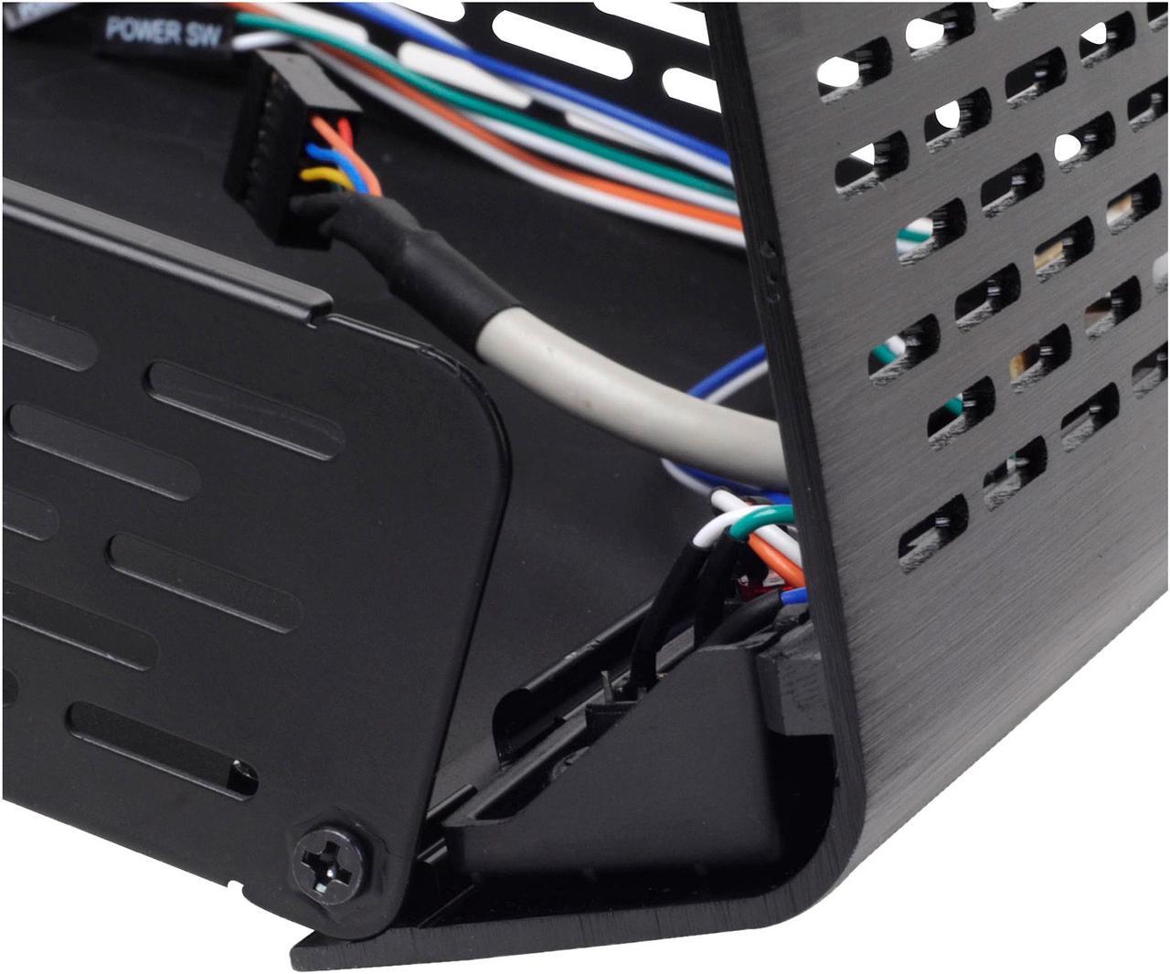 Alt view image 8 of 10 - SilverStone Petit Series PT13 SST-PT13B-USB3.0 Black Aluminum Top Cover, Steel Body Mini-ITX Computer Case