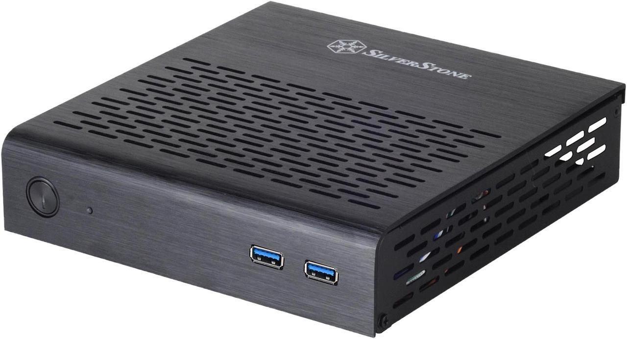 Alt view image 3 of 10 - SilverStone Petit Series PT13 SST-PT13B-USB3.0 Black Aluminum Top Cover, Steel Body Mini-ITX Computer Case