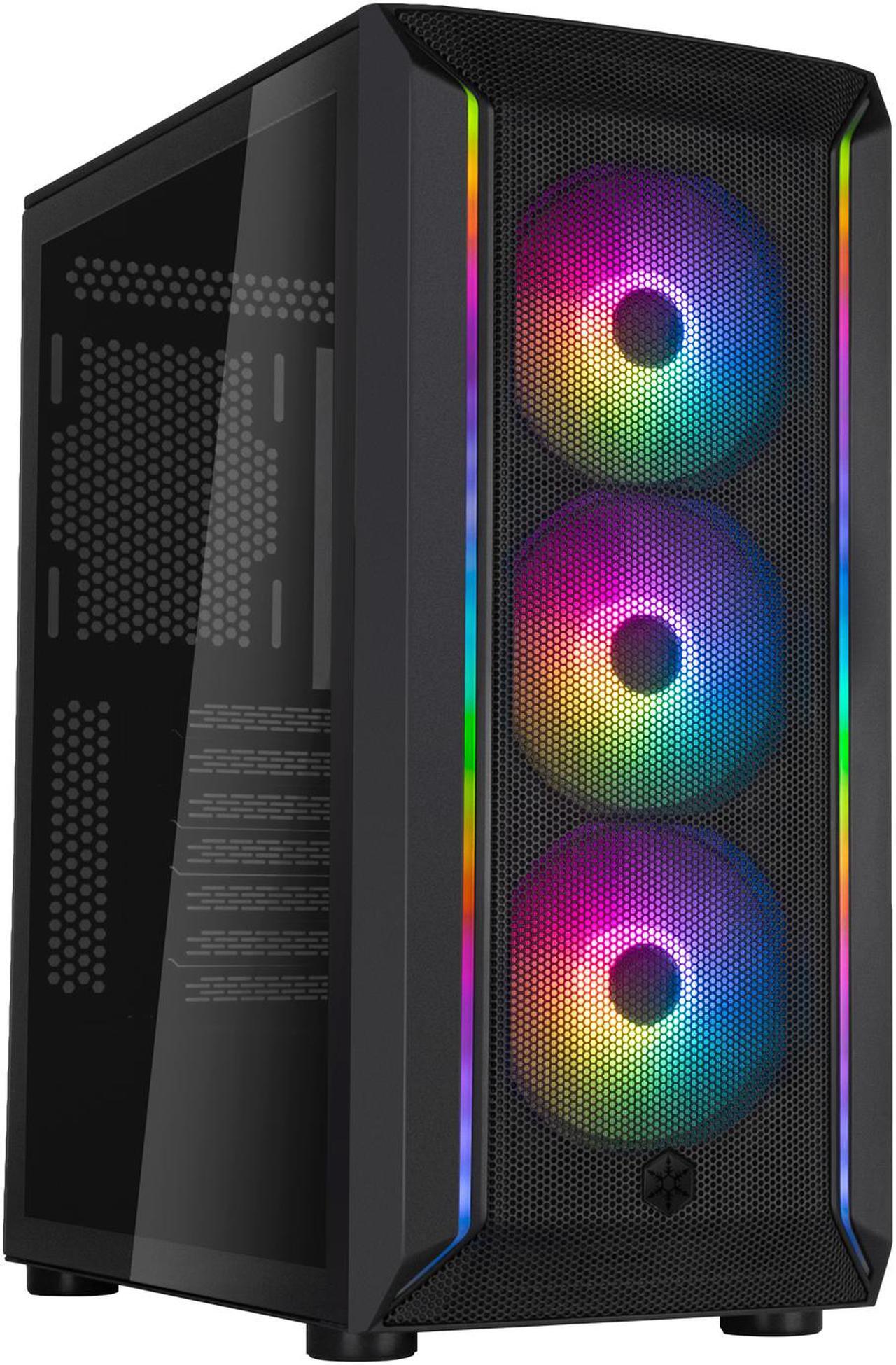 Alt view image 2 of 20 - SilverStone FARA 511Z High Airflow ATX Gaming Chassis with Excellent Cooling Potential Case SST-FA511Z-BG Black