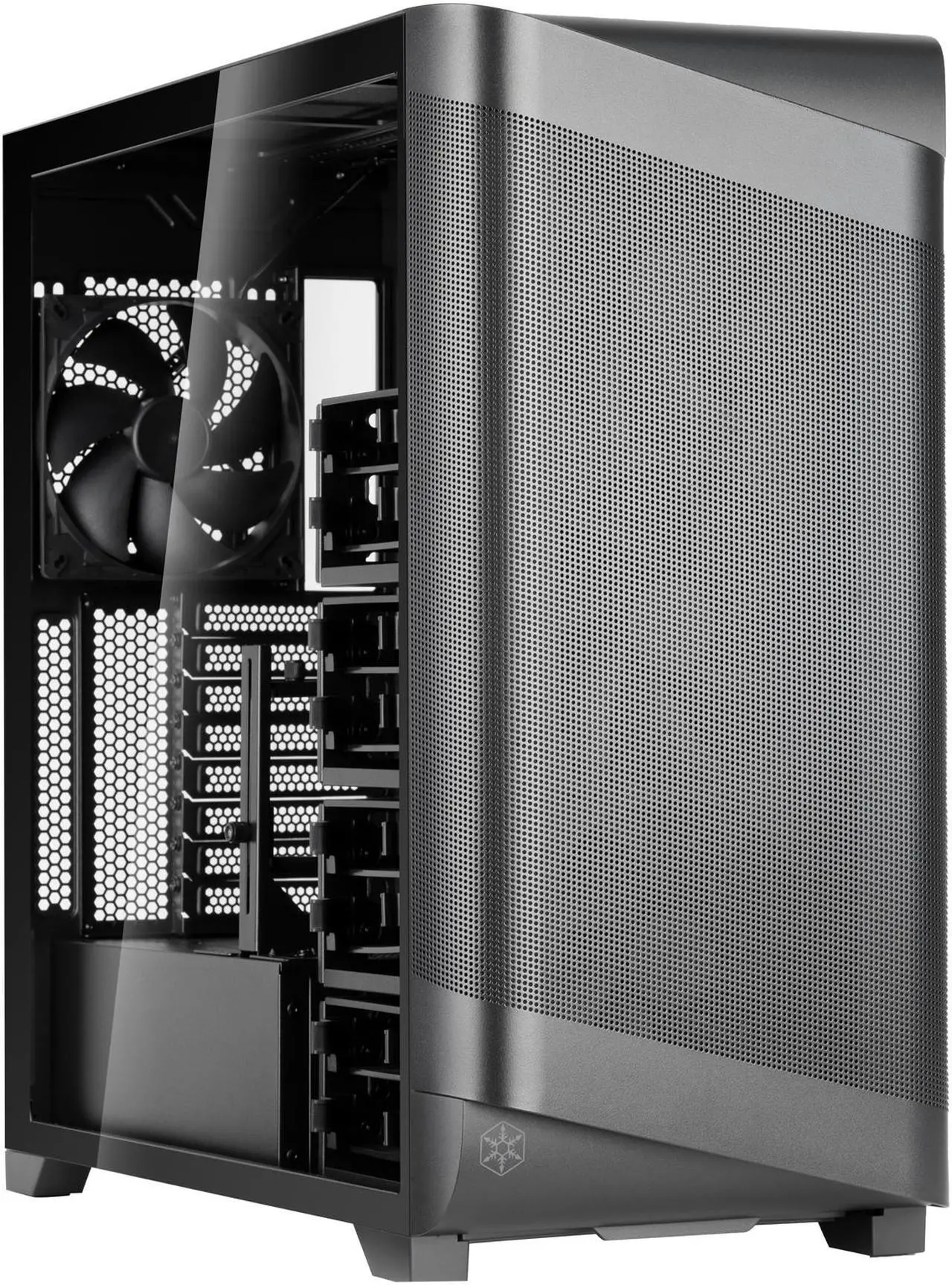 Main image of SilverStone SETA A2 Black Steel / Plastic / Tempered Glass ATX Mid Tower Computer Case