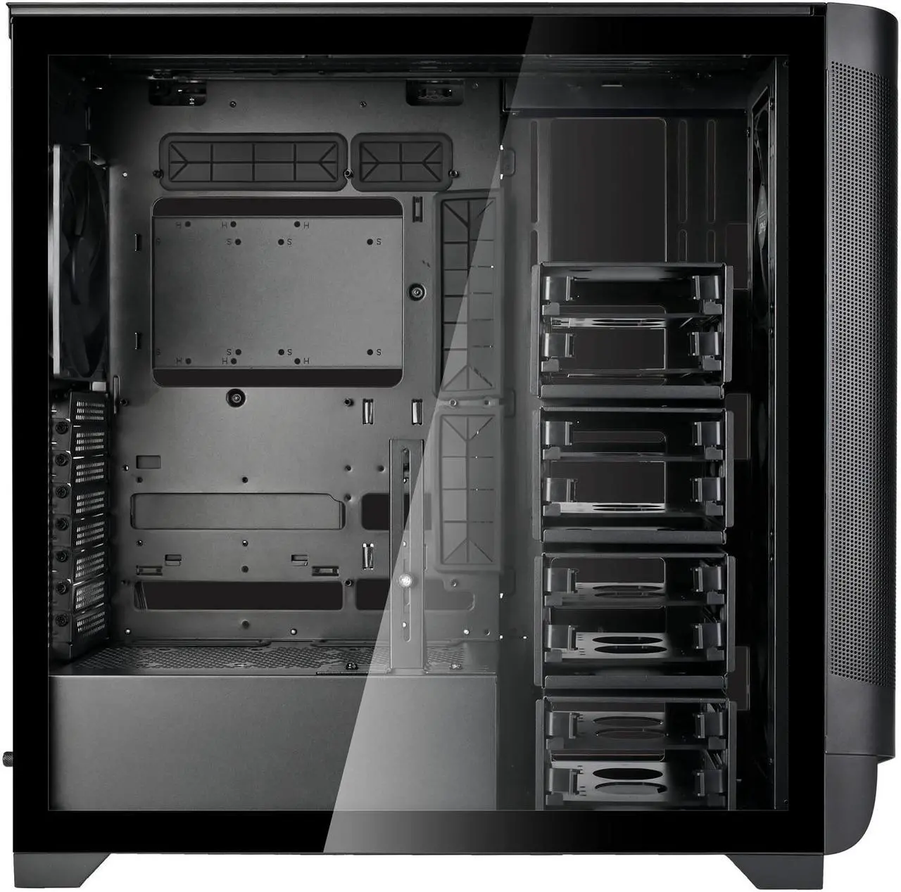 Alt view image 3 of 17 - SilverStone SETA A2 Black Steel / Plastic / Tempered Glass ATX Mid Tower Computer Case