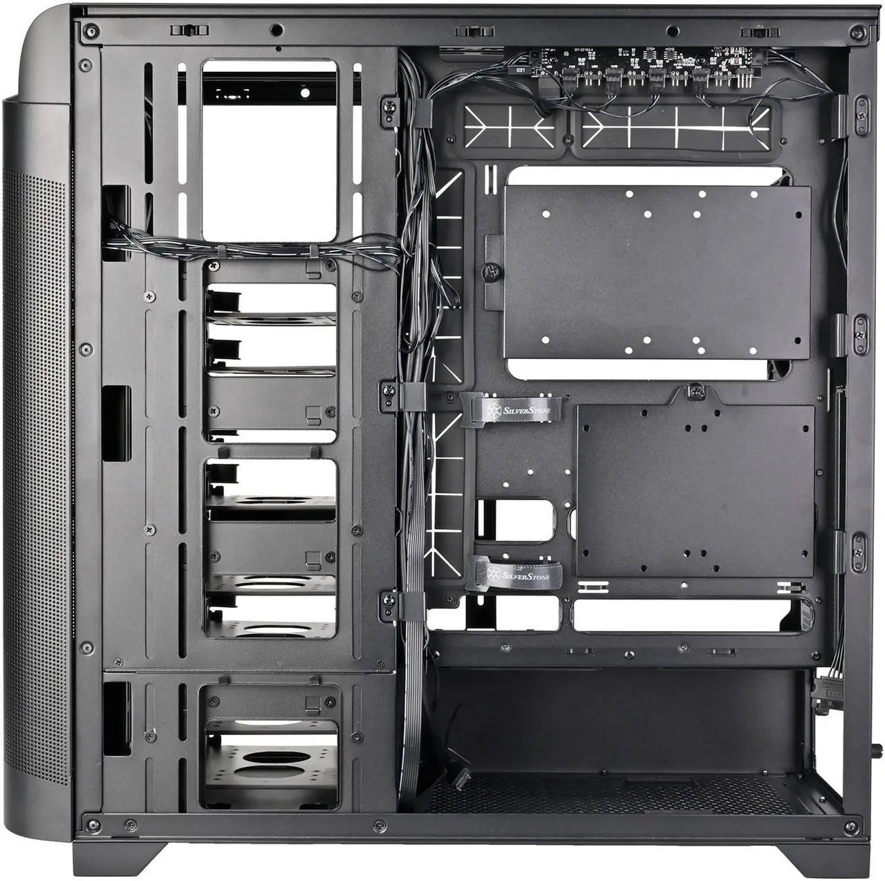 Alt view image 11 of 17 - SilverStone SETA A2 Black Steel / Plastic / Tempered Glass ATX Mid Tower Computer Case