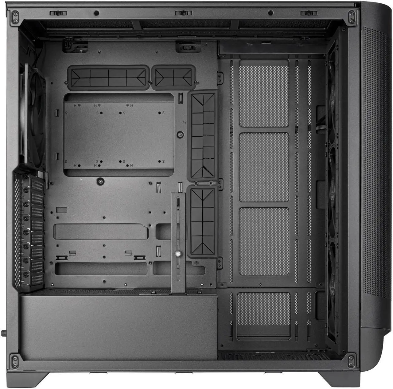 Alt view image 12 of 17 - SilverStone SETA A2 Black Steel / Plastic / Tempered Glass ATX Mid Tower Computer Case