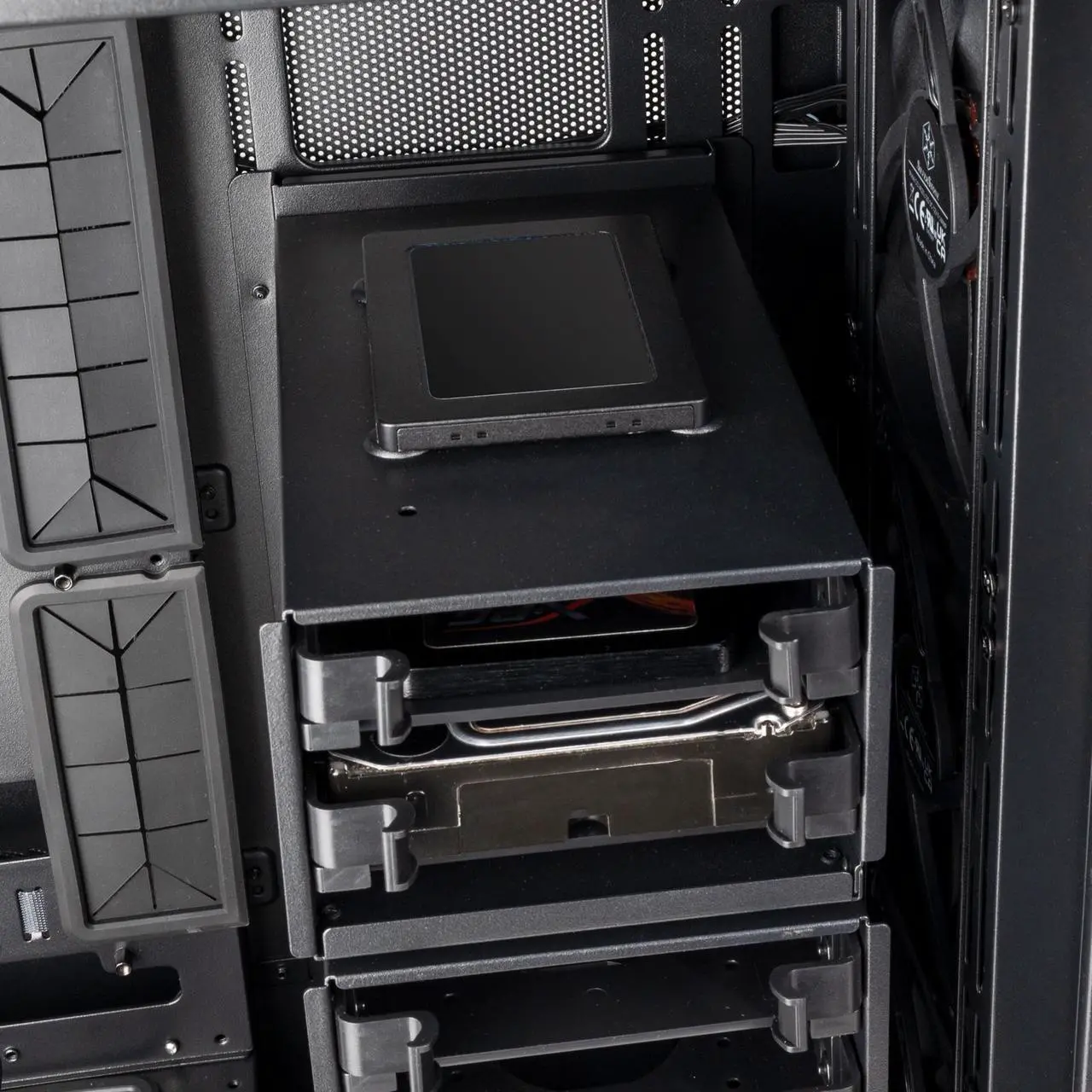 Alt view image 15 of 17 - SilverStone SETA A2 Black Steel / Plastic / Tempered Glass ATX Mid Tower Computer Case