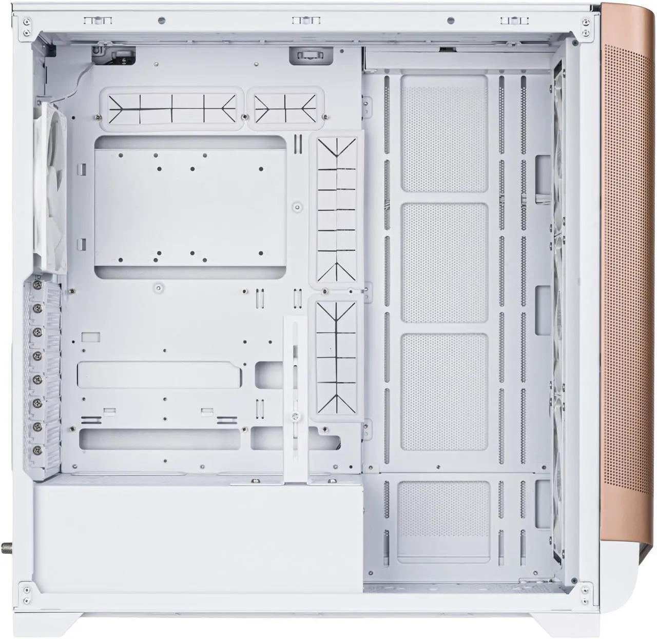 Alt view image 13 of 18 - SilverStone SETA A2 Gold/White Steel / Plastic / Tempered Glass ATX Mid Tower Computer Case