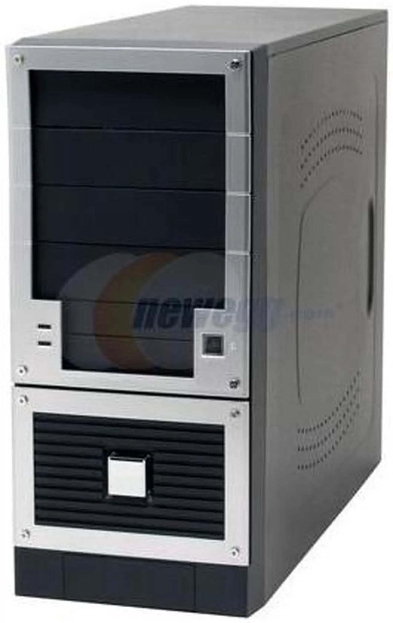 Alt view image 2 of 10 - Linkworld 3131-01-C5828U Black/Silver Steel ATX Mid Tower Computer Case