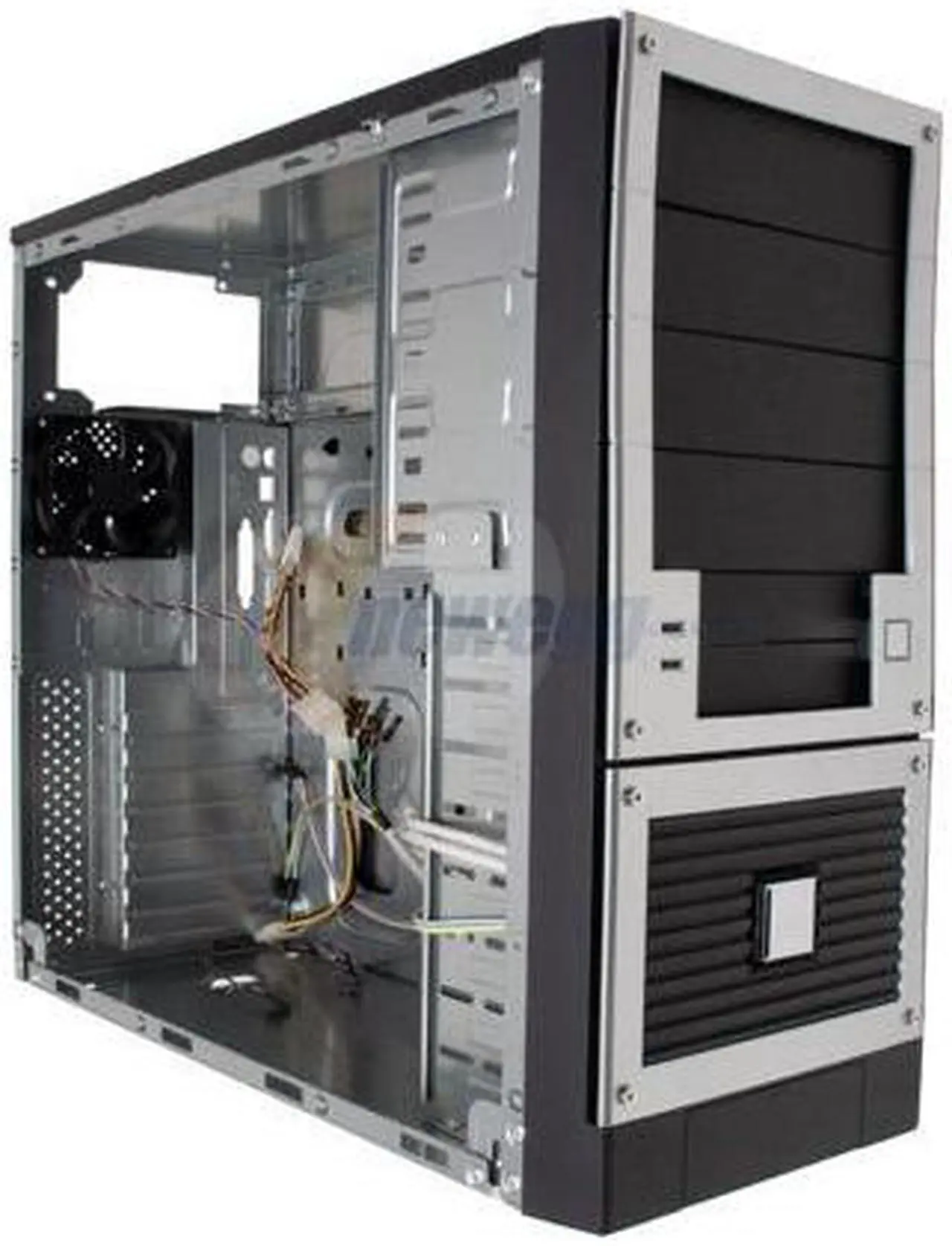 Alt view image 8 of 10 - Linkworld 3131-01-C5828U Black/Silver Steel ATX Mid Tower Computer Case
