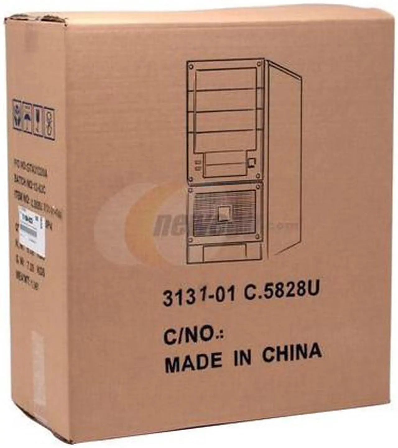 Alt view image 10 of 10 - Linkworld 3131-01-C5828U Black/Silver Steel ATX Mid Tower Computer Case