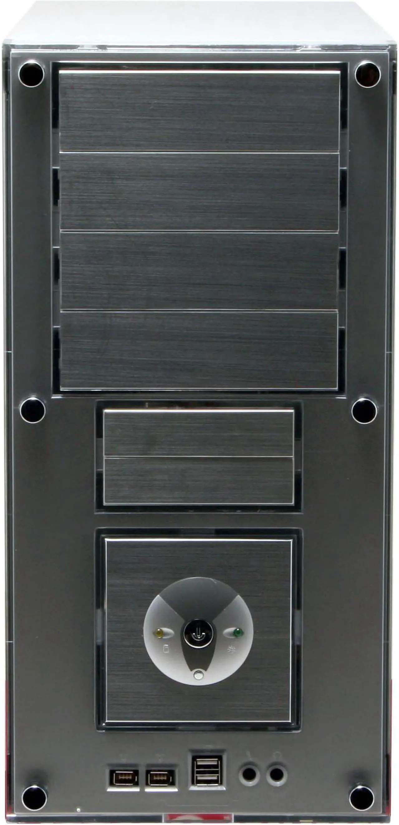 Alt view image 9 of 17 - Linkworld B319-C9928-P4 WNDW Silver Steel ATX Mid Tower Computer Case 400W Power Supply