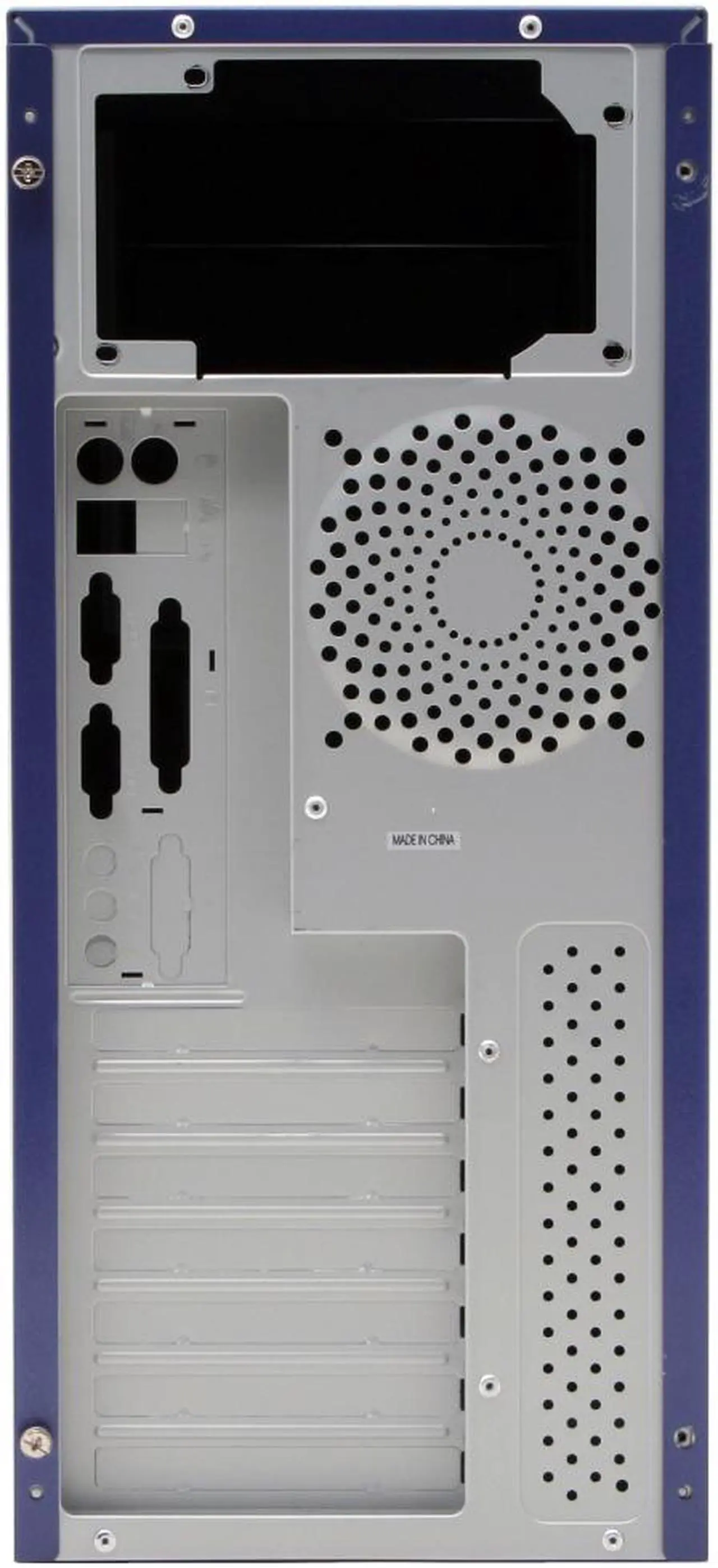 Alt view image 8 of 13 - Linkworld 313-06-C2228 Blue/ Silver Steel ATX Mid Tower Computer Case