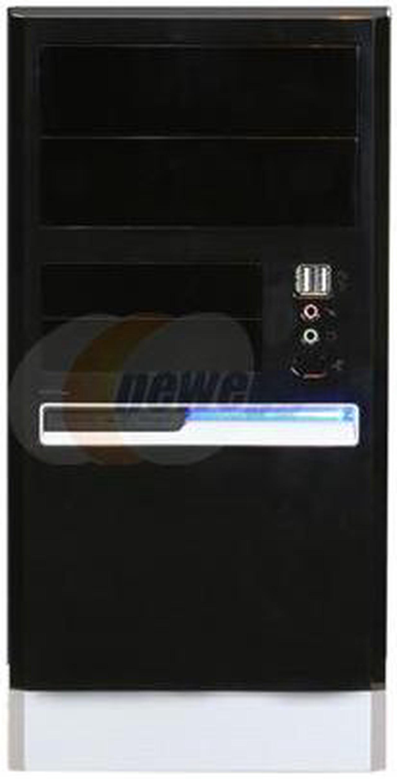 Alt view image 2 of 9 - Linkworld 43716-128FU+P04 black/silver Steel Micro ATX Mini Tower Computer Case 430W Power Supply