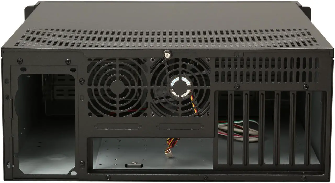 Alt view image 4 of 7 - iStarUSA D-400-6-Black Black Steel 4U Rackmount Compact Stylish Server Chassis 6 External 5.25" Drive Bays