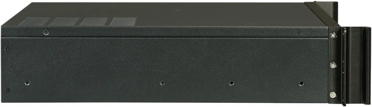 Alt view image 3 of 7 - iStarUSA D-213-MATX Black Aluminum / Steel 2U Rackmount microATX Server Chassis - OEM