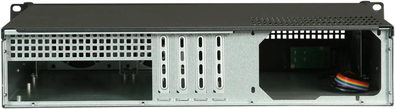 Alt view image 4 of 7 - iStarUSA D-213-MATX Black Aluminum / Steel 2U Rackmount microATX Server Chassis - OEM