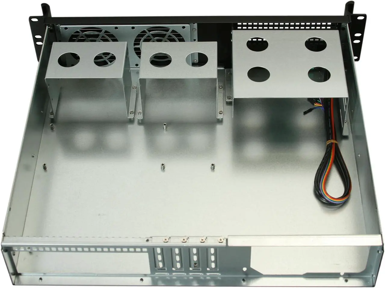 Alt view image 5 of 7 - iStarUSA D-213-MATX Black Aluminum / Steel 2U Rackmount microATX Server Chassis - OEM