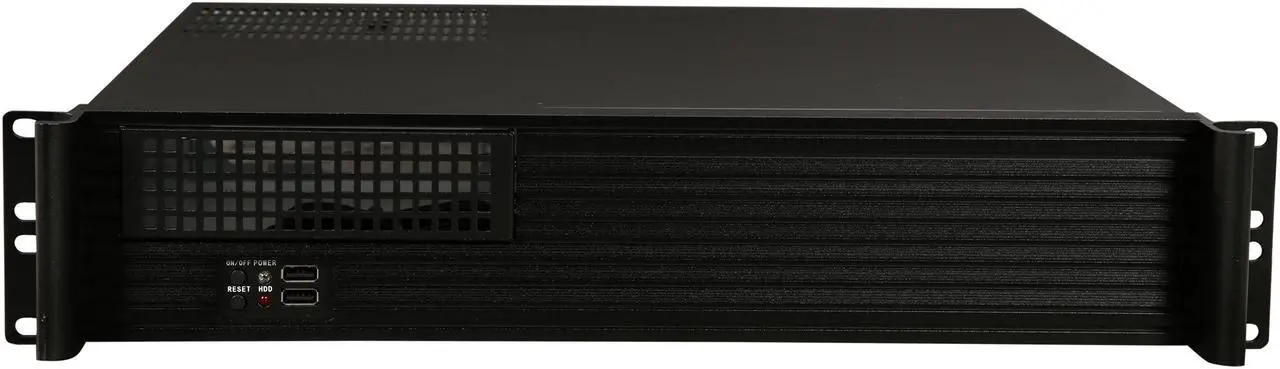 Alt view image 3 of 7 - iStarUSA D-213-MATX-DT Black 2U Compact Server / Desktop Chassis - OEM