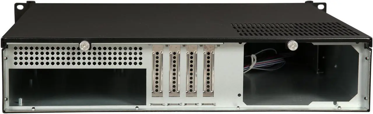 Alt view image 7 of 7 - iStarUSA D-213-MATX-DT Black 2U Compact Server / Desktop Chassis - OEM