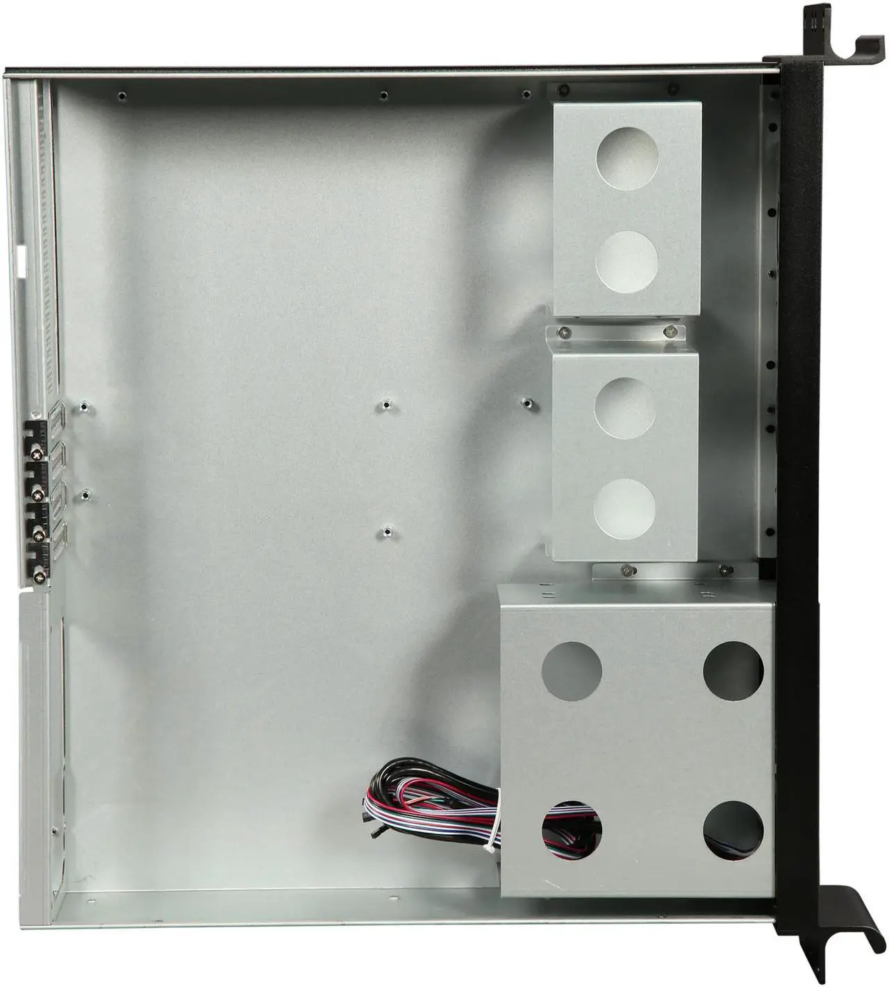 Alt view image 6 of 7 - iStarUSA D-213-MATX-DT Black 2U Compact Server / Desktop Chassis - OEM