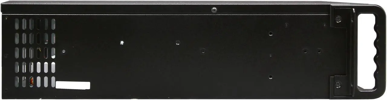 Alt view image 3 of 7 - iStarUSA D-300 Black Aluminum / Steel 3U Rackmount Compact Stylish Chassis - Black Bezel 4 External 5.25" Drive Bays